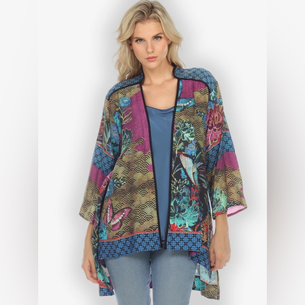 CITRON Santa Monica Magical Butterfly Kimono Top Size M